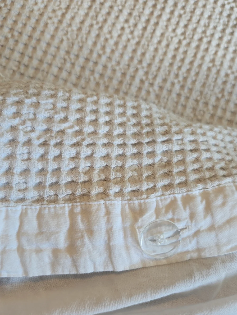 RESTORE HOME Queen Duvet Cover, 100% Cotton Texture Fabric